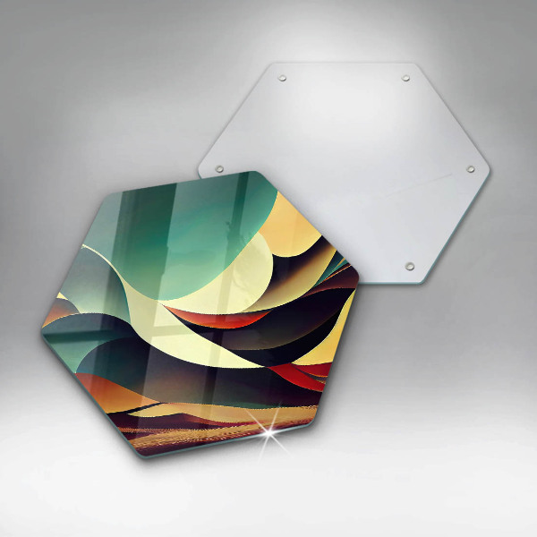 Chopping board glass Shape abstraction