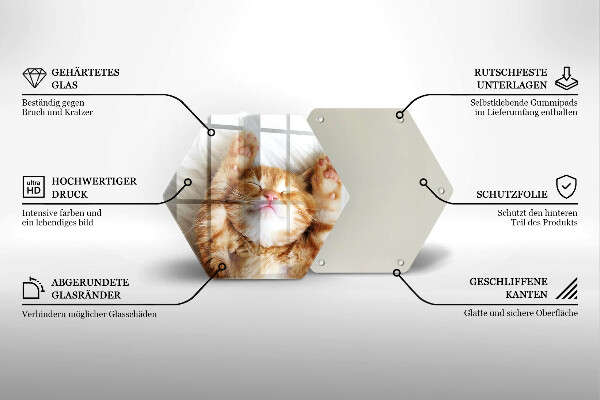 Kitchen worktop protector Little sweet kitty