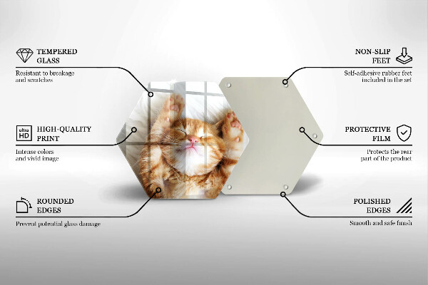 Kitchen worktop protector Little sweet kitty