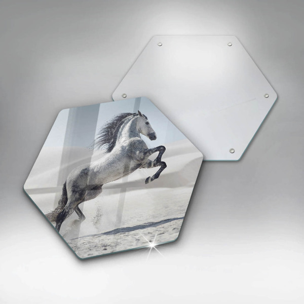 Chopping board White Romanian horse