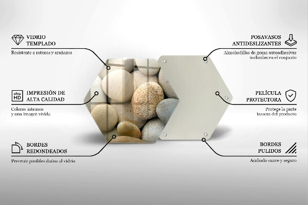 Cutting board Oval stone pattern