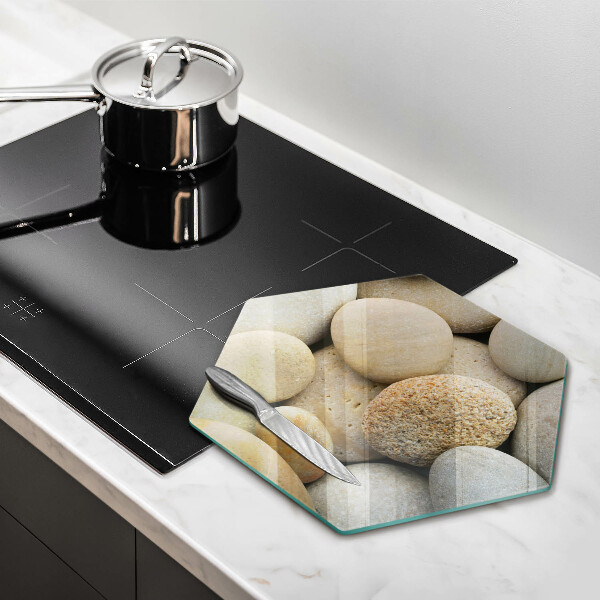 Cutting board Oval stone pattern