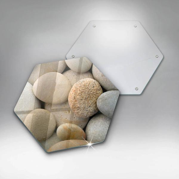 Cutting board Oval stone pattern