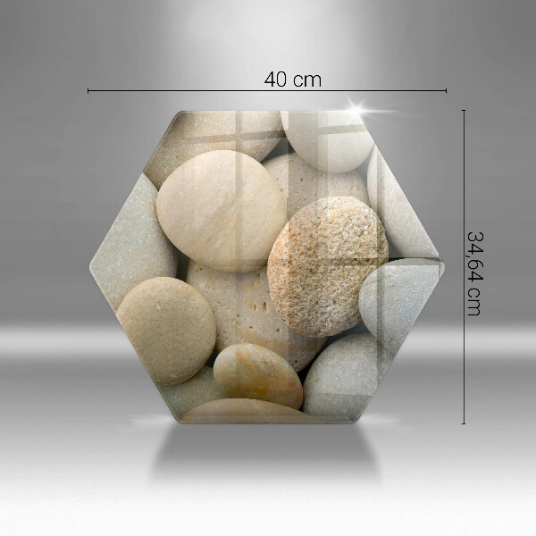 Cutting board Oval stone pattern