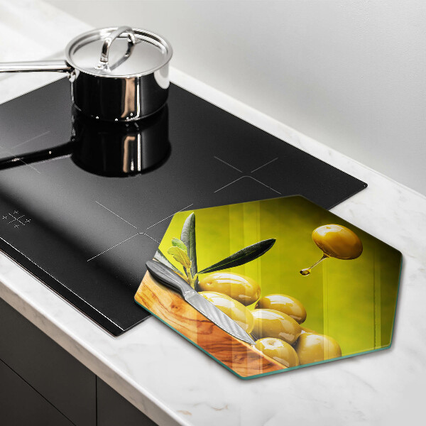 Chopping board Tasty olives