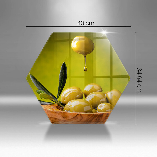 Chopping board Tasty olives