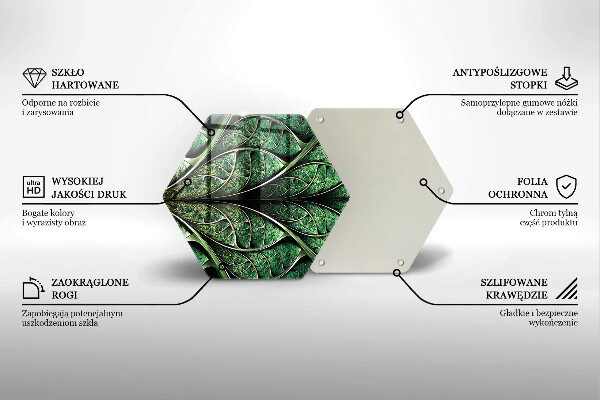Kitchen worktop protector Vein leaf structure