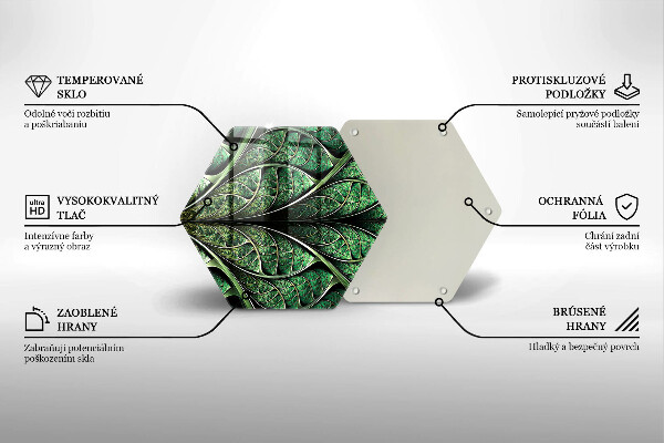 Kitchen worktop protector Vein leaf structure