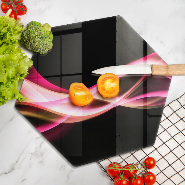 Kitchen worktop protector Neon Smoke abstraction