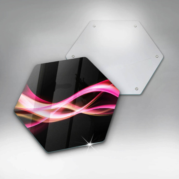 Kitchen worktop protector Neon Smoke abstraction