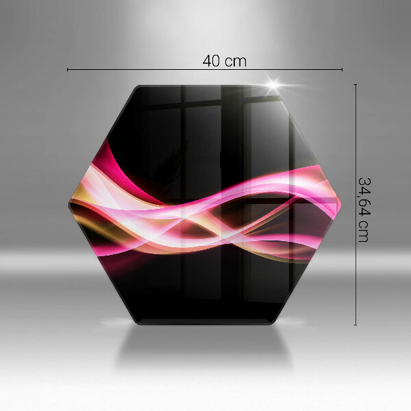 Kitchen worktop protector Neon Smoke abstraction