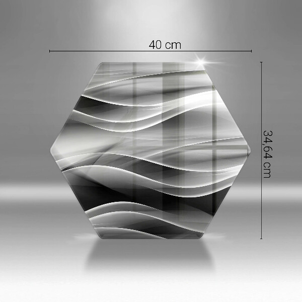 Kitchen worktop protector Abstraction of smoke lines