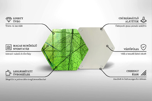 Kitchen worktop protector Natura leaves