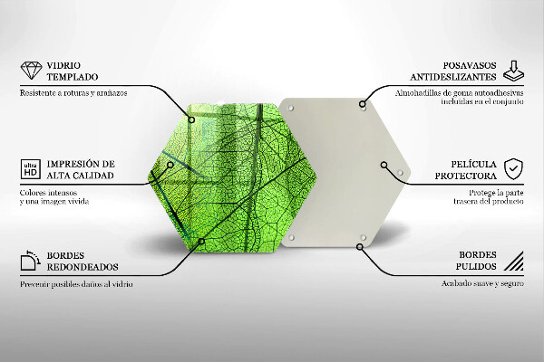 Kitchen worktop protector Natura leaves