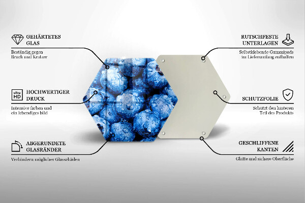 Kitchen worktop protector Juicy blueberries