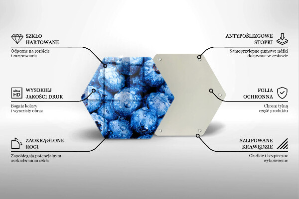 Kitchen worktop protector Juicy blueberries