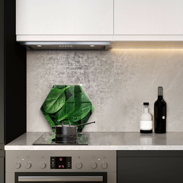 Kitchen worktop protector Basil leaves