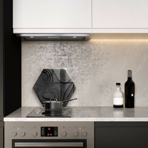 Kitchen worktop protector 3D stone shapes