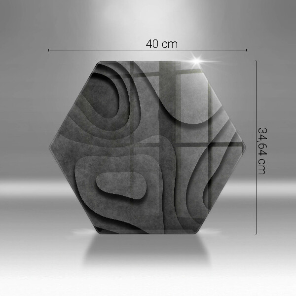 Kitchen worktop protector 3D stone shapes