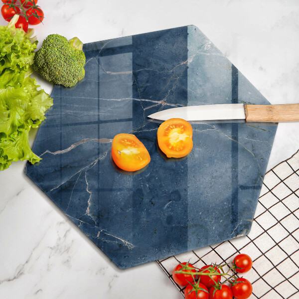 Chopping board glass Stone texture marble