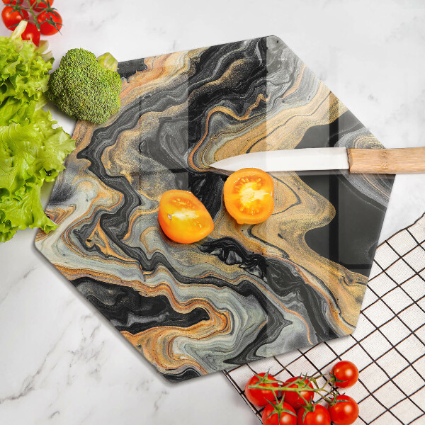 Chopping board glass Abstract structure