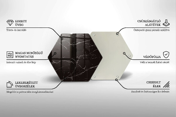 Chopping board glass Marble tiles