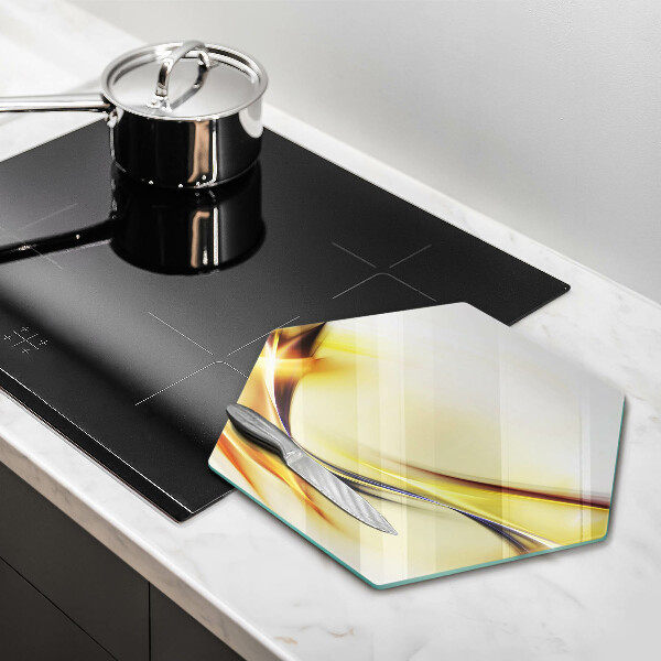 Cutting board Abstraction light lines