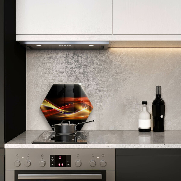 Kitchen worktop protector Abstraction of smoke and light