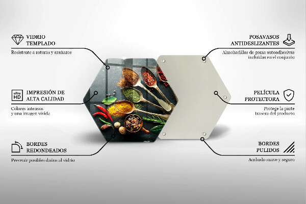 Chopping board glass Kitchen spices