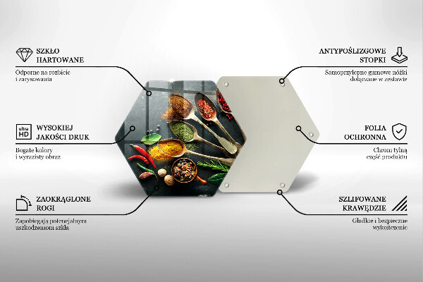 Chopping board glass Kitchen spices