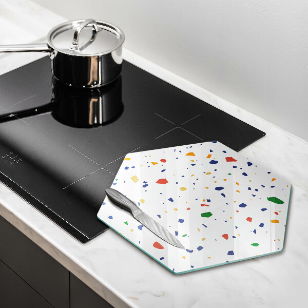 Chopping board glass Colored gres