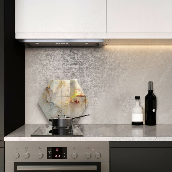 Chopping board glass Marble texture with gold
