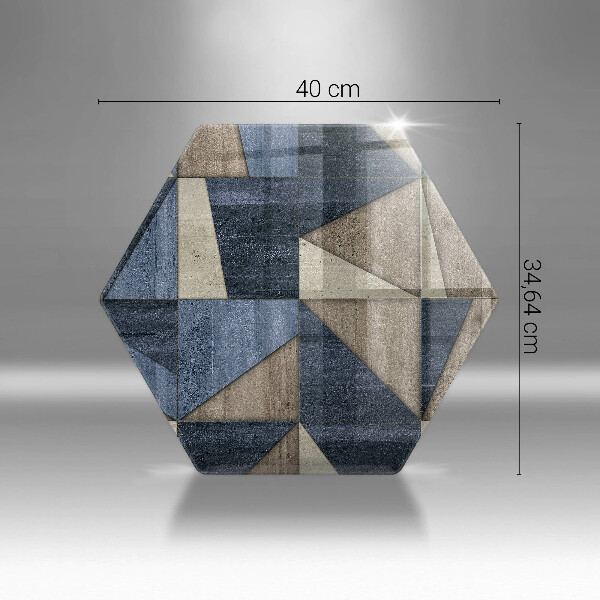 Chopping board glass Geometric abstraction