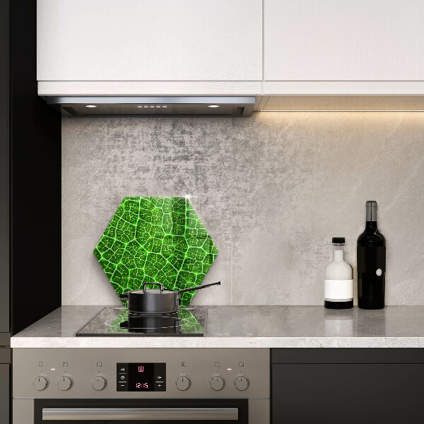 Chopping board glass Leaf structure