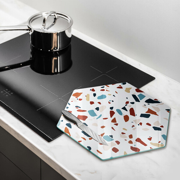 Chopping board glass Decorative stone