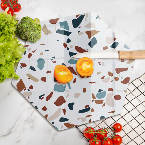 Chopping board glass Decorative stone