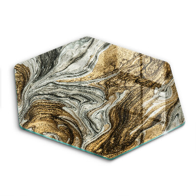 Chopping board glass Rich abstraction