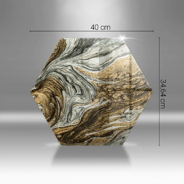 Chopping board glass Rich abstraction