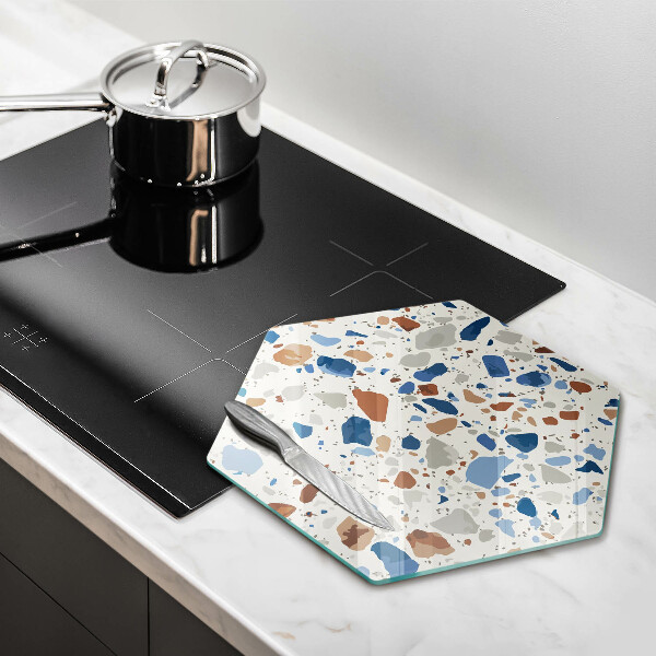 Chopping board glass Decorative stone stone