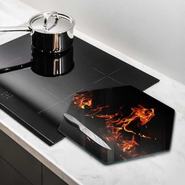 Chopping board Fire flame
