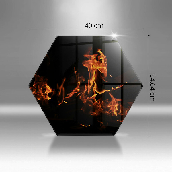 Chopping board Fire flame