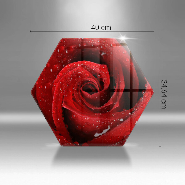 Chopping board Rose flower petals