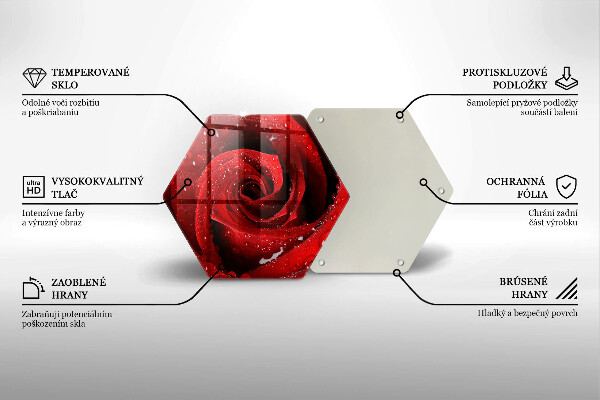 Chopping board Rose flower petals