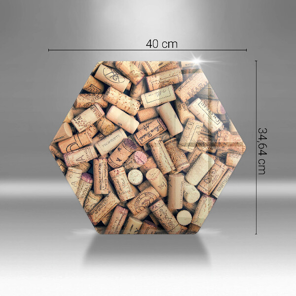 Kitchen worktop protector Wine corks pattern