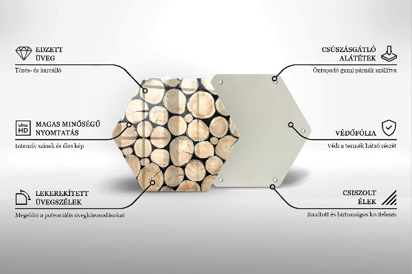 Kitchen worktop protector Wood trunks of the tree