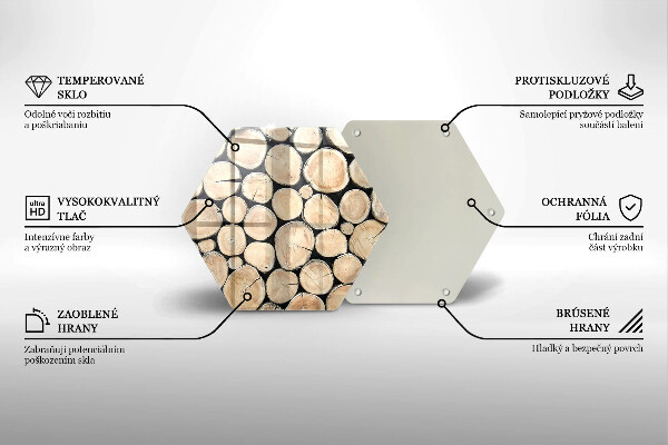 Kitchen worktop protector Wood trunks of the tree