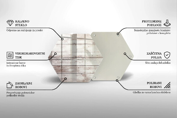 Kitchen worktop protector Old wood boards