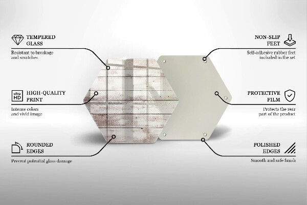 Kitchen worktop protector Old wood boards