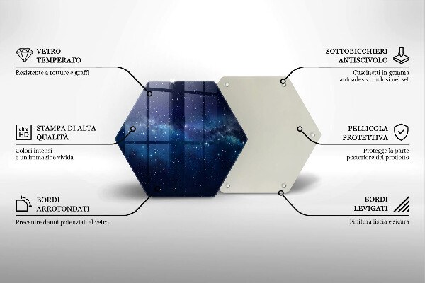 Kitchen worktop protector Space and stars