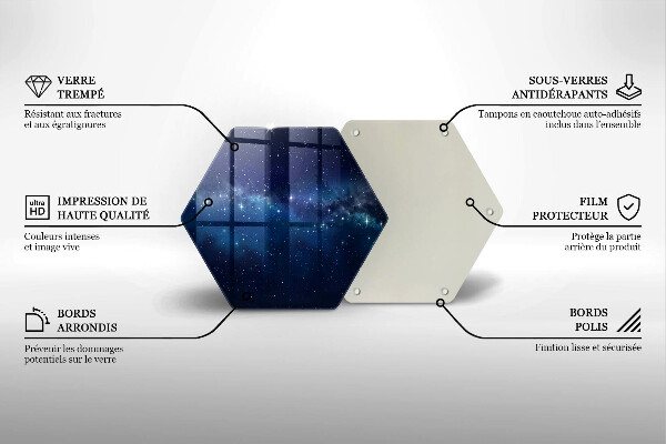 Kitchen worktop protector Space and stars